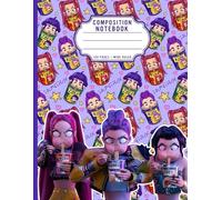 Composition Notebook Wide Ruled Cute Kpop Anime Girls With Ramen | Aesthetic Journal For Teen Girls, Middle School Students, and K-Pop Fans