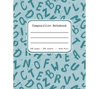 Composition Notebook: Wide Ruled | English Themed | 100 Sheets
