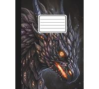 Composition Notebook Wide Ruled For Kids. Aesthetic Dragon Black. Cute Journal Note Book For Boys And Girls. For School Supplies (Cuadernos ... 110 pages (55 sheets) 9-3/4 x 7-1/2 inches