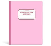 Composition Notebook Wide Ruled, Lay Flat Wide Ruled Composition Book with Smooth Paper, Pastels Colors Notebook for School Supplies, Back to School for Students, 7.5" x 9.75" , 160 Pages/ 80 Sheets