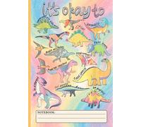 Composition Notebook: Wide Ruled Lined Pages Autism Awareness Dinosaur Notebook for Boys and Girls, Students and Teachers, Great Gift Idea for Neurodiversity Supporters 120 Pages