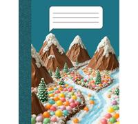 Composition Notebook: Wide Ruled Lined Paper | 110 Pages, 7.5" x 9.25" | Chocolate Mountain Candy Land Design | Fun School Supplies & Journal for Kids ... Homeschooling, School supplies, Journaling.
