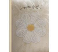 Composition Notebook, Wide Ruled, Lined white paper, 7.5 x 9.75 80 Sheets: Classic Composition Book with Bleed for Students & Writers