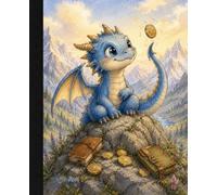Composition Notebook: Wide Ruled Notebook for Elementary Kids | School Composition Book | 7.5 x 9.25 | 150 Pages | Baby Dragon