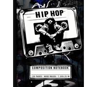 Composition Notebook Wide Ruled: Old School Hip Hop Cassette Tape Graffiti Art | Retro 90s Music Journal for Teens, Students, Rappers, School, College and Urban Style Fans