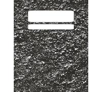 Composition Notebook, Wide Ruled Paper, 7.5" x 9.25", Black Marble Cover, 100 Sheets
