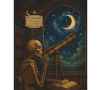Composition Notebook Wide Ruled | Skeleton with Telescope Journal | Gothic Astronomy Writing Book with Illustrated Pages | 200 Pages: Dark academia ... journaling, students, and mystical writing