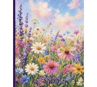 Composition Notebook: Wildflowers, Pastels, Meadow, Cottagecore, Botanical | 110 Pages, 7.5 x 9.25 Inches: Lined Journal for Writing, Reflection, Creativity, Planning, and Daily Thoughts