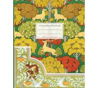 Composition notebook with a decorative plant pattern. Beautiful composition of plants and flowers.: College Ruled notebook. For lovers of the beauty, nature of art.