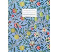 Composition notebook with a floral Art Nouveau pattern.: College Ruled noteebok for Home School College or Work.