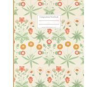 Composition notebook with a floral Art Nouveau pattern: College Ruled noteebok for Home School College or Work