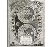 Composition notebook with an old illustration showing the phases of the moon.: Notebook with lines for home notes and recipes, for school and work. College Ruled, 7.5 x 9.25 Inches, 110 pages