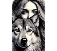 Composition Notebook: WOLFS SPIRIT | Cute Aesthetic Journal | Wide Line | 5.5 X 8.5