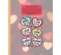 Composition Notebook, Writing Journal College Wide-Ruled Lined Paper for School, Homeschool, and College & K-12 | 7.5” X 9.25” 110 Pgs. Hearts with ... Supply Libreta, Agenda cubierta Corazones
