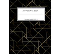 Composition Notebooks: Geometric Harmony College Ruled Paper for School, College, Office, Work, Students, 110 pages (8.5x11 inch)