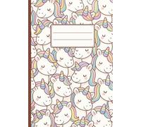 Composition Unicorn Cover Notebook: Cute Unicorn Illustration Ruled Notebook | Journaling | Diary | Gift for Girls, Teens and Friends
