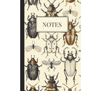 Composition Vintage Bugs Notebook: Vintage Bug Cover Illustration Notebook | Journaling | Diary | Gift for Vintage Lovers and Friends