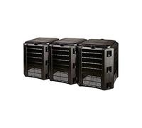 Compositore 1200 L Prosperplast Compreen Plastic Module in Black, 82.6 (Alto) x 198 (larghezza) x 71,9 (profondo) CMS