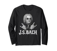 Compositore Classico Bach Music Death Metal Corpse Paint Maglia a Manica
