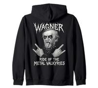 Compositore Classico Wagner Music Death Metal Corpse Paint Felpa con Cappuccio