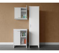 Composizione Arredo Bagno/Lavanderia Negrari - Set 3 Pezzi: Base 2 Ante, Pensile