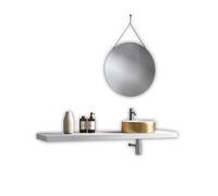 Composizione Bagno Completa Con Mensola Porta Lavabo 140cm