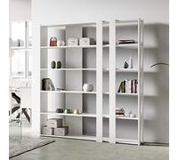 Libreria a parete KATO C in legno Bianco Frassino 178x204h cm