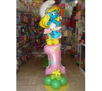 COMPOSIZIONE con NUMERO GIGANTE 0 - 9 palloncino festa compleanno ELIO