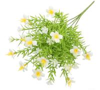 Composizione di fiori artificiali con margherite e camelie per interior design, accento floreale o oggetto di scena (G)