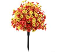 Composizione floreale in seta realistica 55 cm decorazione esterna | Materiale resistente ai raggi UV, colori resistenti allo sbiadimento, texture realistica della seta, altezza 55 cm