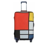 Composizione in rosso, giallo, blu e nero, da viaggio, antipolvere, per valigie, bagagli, accessori per le vacanze, bianco, L