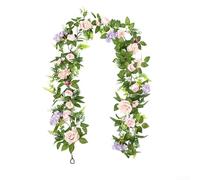 Composizione realistica di peonie e rattan per una decorazione elegante della casa senza irrigazione necessaria (A)