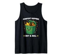 Compost Happens Rot & Roll Funny Eco Humor Sustainability Canotta