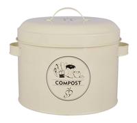 Compost Pentola, Scatole di Scorta Bianco Crema H.21cm D.23cm ESSCHERT DESIGN