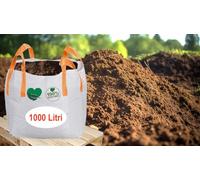 COMPOST Terriccio ORTICOLE HUMUS, CERTIFICATO ai sensi del D.Lgs 75/2010 PIANTINE FIORI SEMI ORTICOLE VERDURE INSALATA LIMONI (500 Litri)