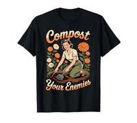 Compost Your Enemies Funny Gardener Vintage Gardening Maglietta