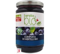 COMPOSTA DI MIRTILLI BIO CON POLPA DI MELA 320 G