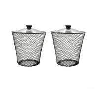 Compostaggio Vermicolare per Scarti Cucina e per orto Compostaggio(2 Sets) | Materiale ferro per robusto, a ruggine, lunga durata, uso esterno, protezione elementi