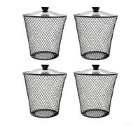 Compostaggio Vermicolare per Scarti Cucina e per orto Compostaggio(4 Sets) | Materiale ferro per robusto, a ruggine, lunga durata, uso esterno, protezione elementi
