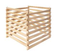 Compostatore Premium In Legno Di Quercia 100x80x89cm Compostatore Rapido 0,61 M³