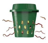 Composter a Pavimento - Vassoio per compostaggio con foro di ventilazione | Coperchio sicuro per rifiuti organici | Fertilizzante per orti, per giardinieri principianti professionisti