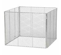 Compostiera Compost Silo 100X100X80Cm Struttura Per Rifiuti Da Giardino Nuova