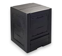 Compostiera da giardino 260 litri in resina antracite Ambition