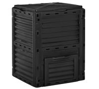 Compostiera da Giardino 300 litri Composter Nero