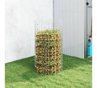 Compostiera da Giardino Ø50x100 cm in Acciaio Zincato