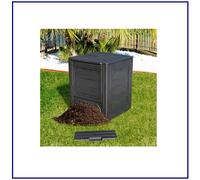Compostiera da Giardino Bidone per Rifiuti Organici Compost 60x60xH73 260 LT