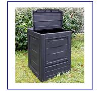 Compostiera da Giardino Bidone Rifiuti Organici Compost 60x60xH73 260 Litri