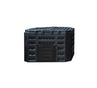 Compostiera Da Giardino, Composter Da Esterno, Sportello Di Rimozione Dei Fertilizzanti A Scatto, Design Del Coperchio A Doppia Porta, Grande Contenitore Per Composter(Black)