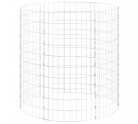 Compostiera da giardino, diametro 100 x 100 cm, in acciaio zincato, robusto contenitore per compost per rifiuti da giardino, foglie e prato, compostiera resistente alle intemperie con design a rete