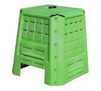 COMPOSTIERA DA GIARDINO IN PLASTICA 80x80x84 cm. 370 lt. ***** DISPONIBILE SOLO DI COLORE ANTRACITE *****
